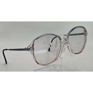 Mirari for Luxottica Eyeglasses 3002 8023 Blue Orange Clear Frame Italy K7